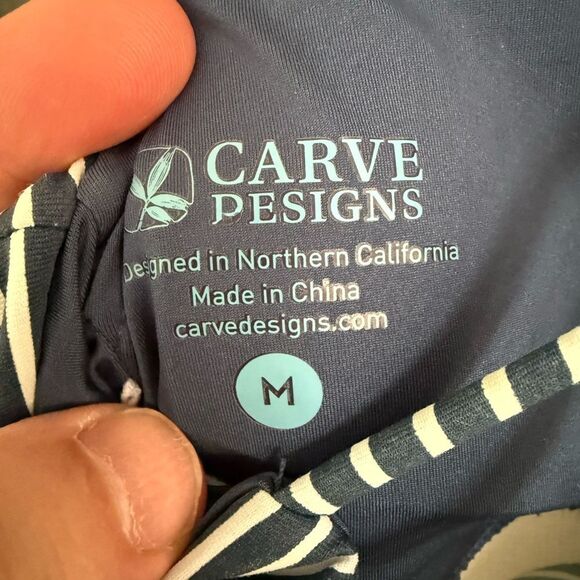 Carve Designs Women's La Jolla Dress. Blue & White Striped. Size M. EUC. - Picture 6 of 6